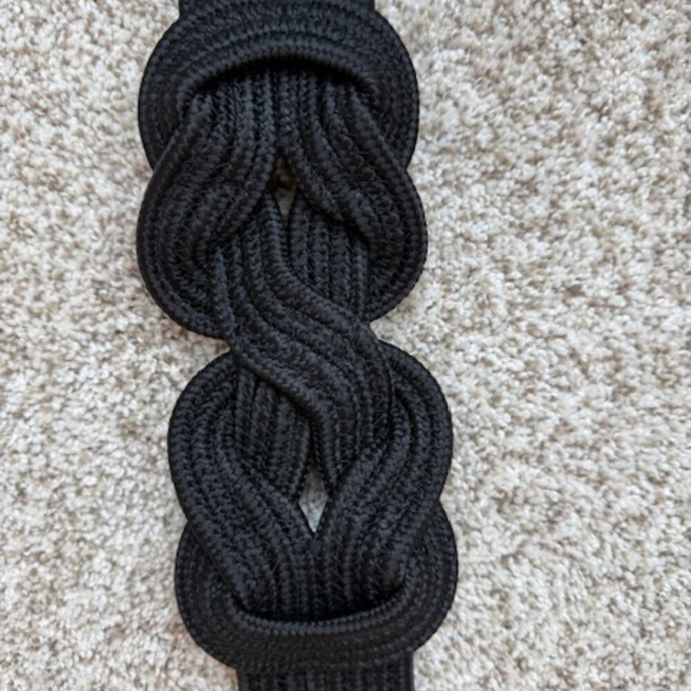 NWT H&M Woven Belt Black Size X-Small